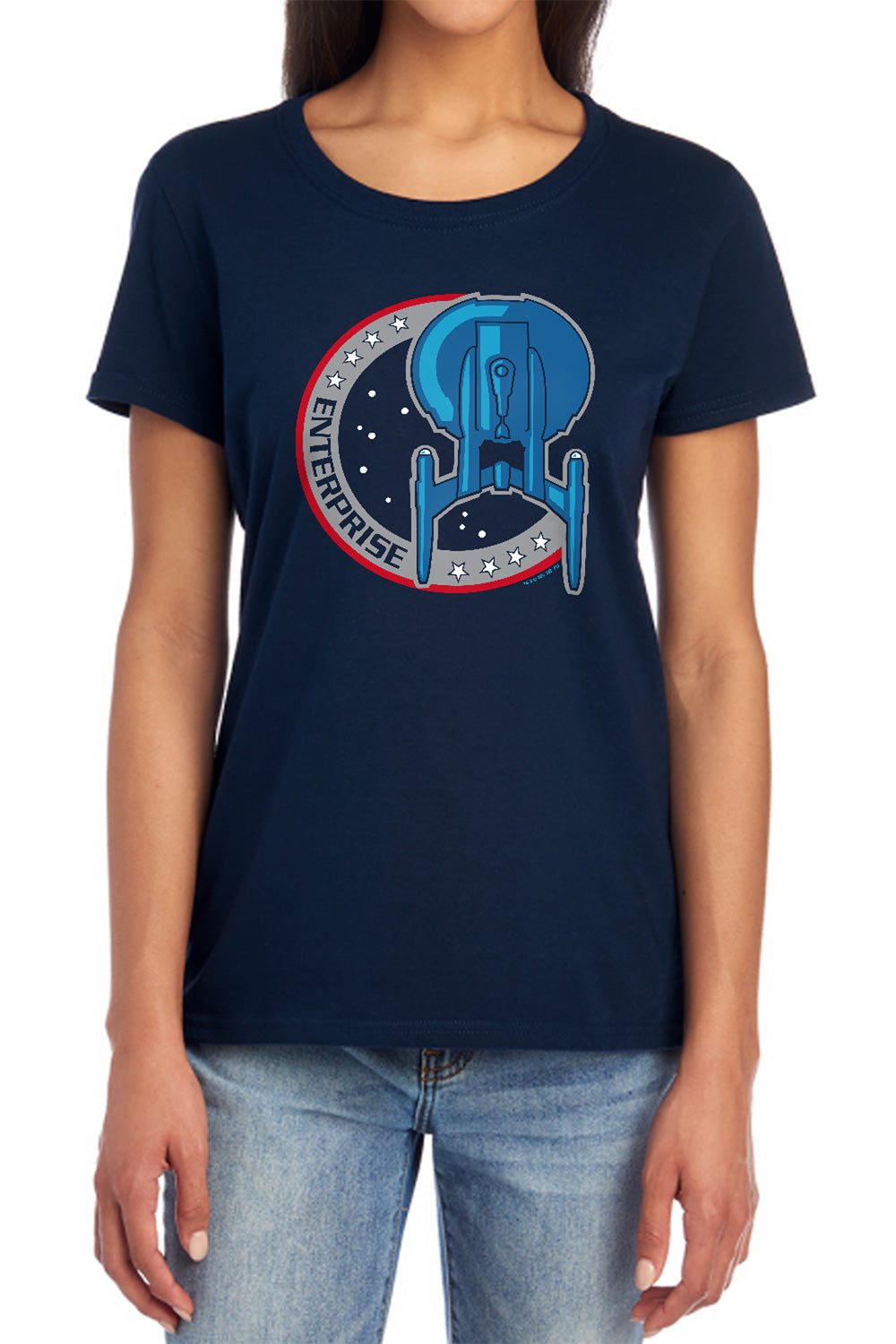 Star Trek Enterprise Patch Womens T-Shirt