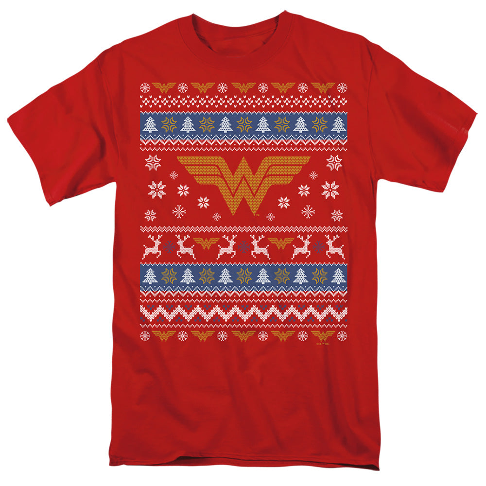 Wonder Woman Ugly Christmas Logo T-Shirt