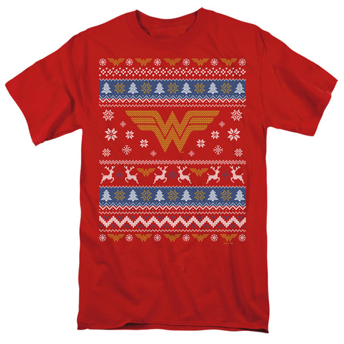 Wonder Woman Ugly Christmas Logo T-Shirt