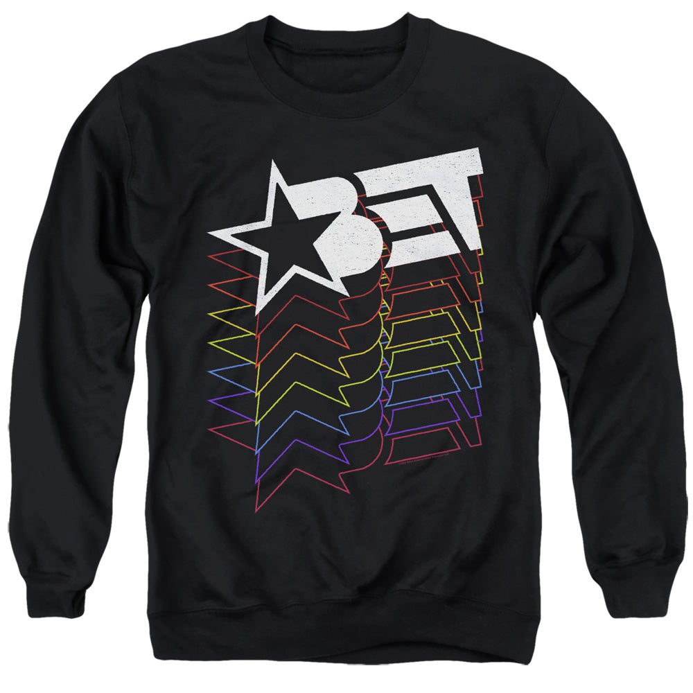 BET Cascading Rainbow Logo Crewneck Sweatshirt