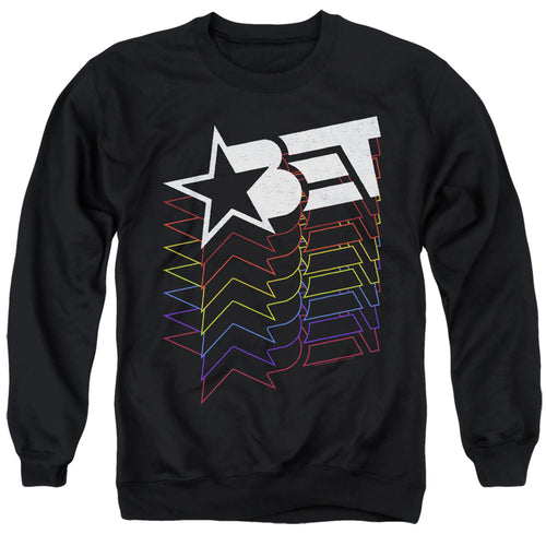 BET Cascading Rainbow Logo Crewneck Sweatshirt