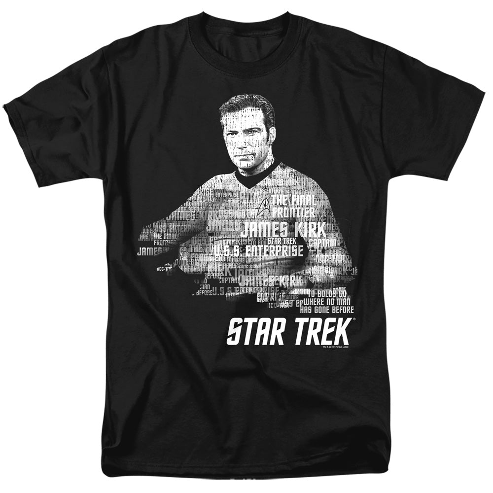 Star Trek Kirk Words Black T-Shirt