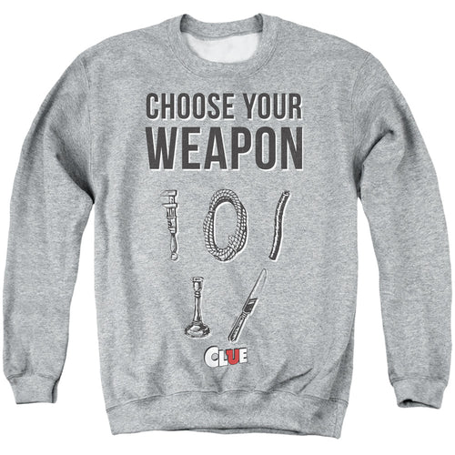 Clue Choose Your Weapon Crewneck Sweatshirt