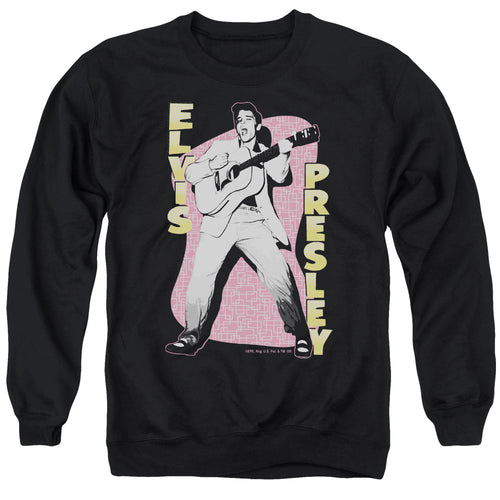 Elvis Presley Pink Rock Crewneck Sweatshirt
