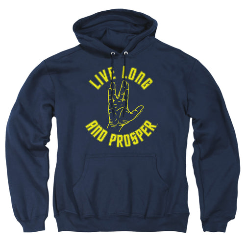Star Trek Live Long and Prosper Hand Navy Pullover Hoodie