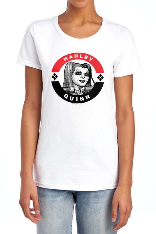 Batman Harley President Circle Womens T-Shirt