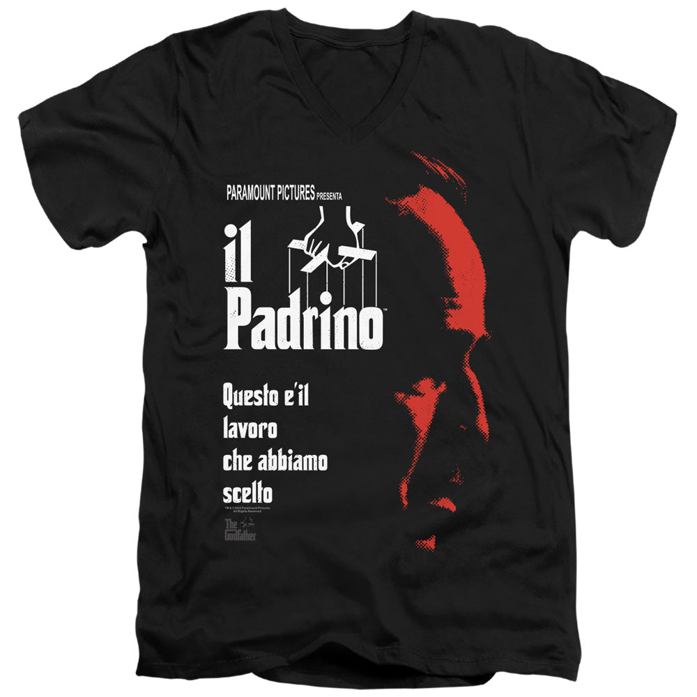 The Godfather Italian Profile V-Neck T-Shirt