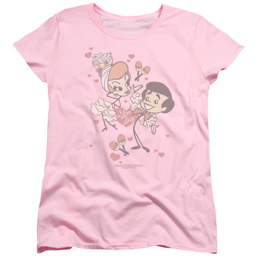 I Love Lucy Rumba Dance Womens T-Shirt