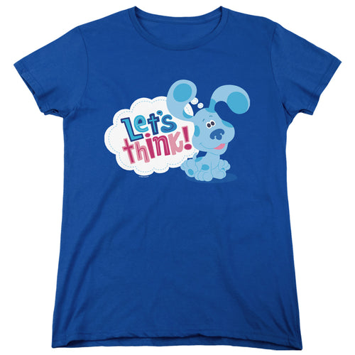 Blue's Clues LetS Think Womens T-Shirt