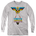 Wonder Woman Truth, Compassion, Strength Youth Long Sleeve T-Shirt