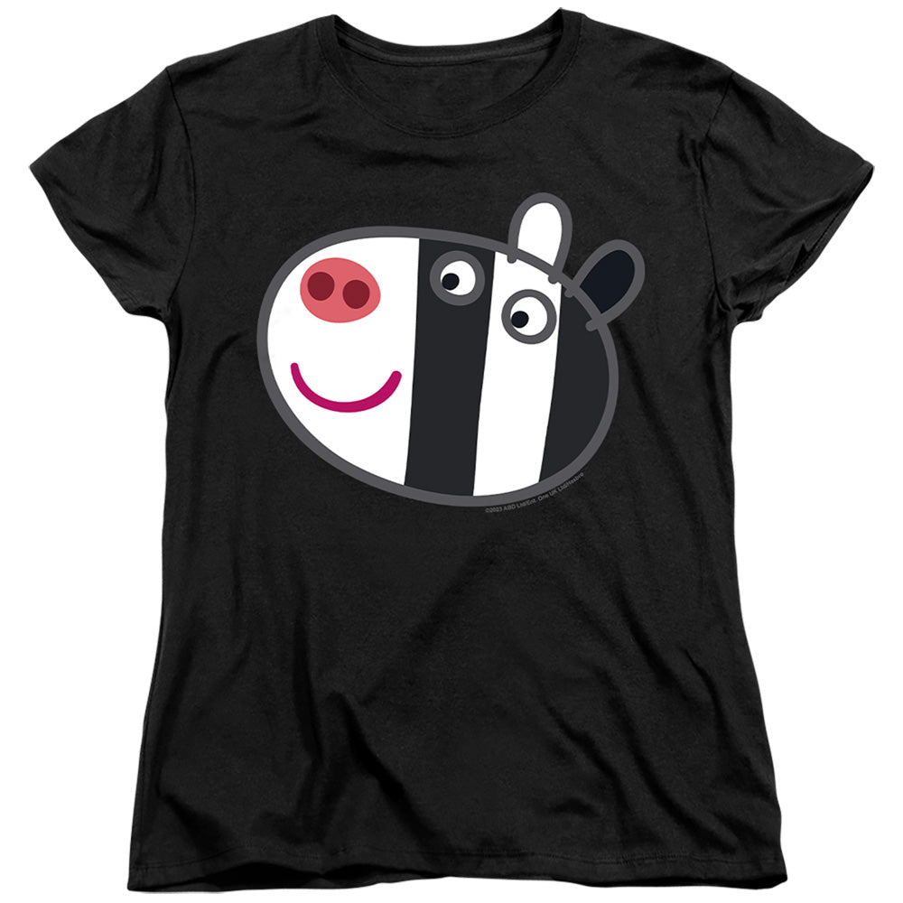 Peppa Pig Zoe Zebra Face Womens T-Shirt