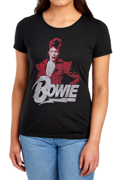 David Bowie Diamond David Womens T-Shirt
