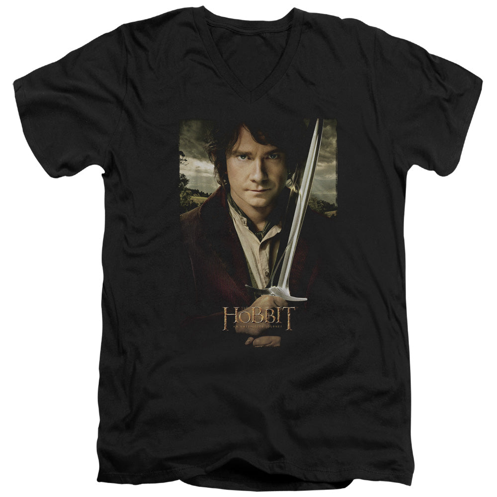 The Hobbit Baggins Poster V-Neck T-Shirt