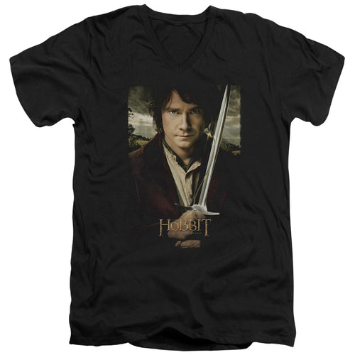 The Hobbit Baggins Poster V-Neck T-Shirt