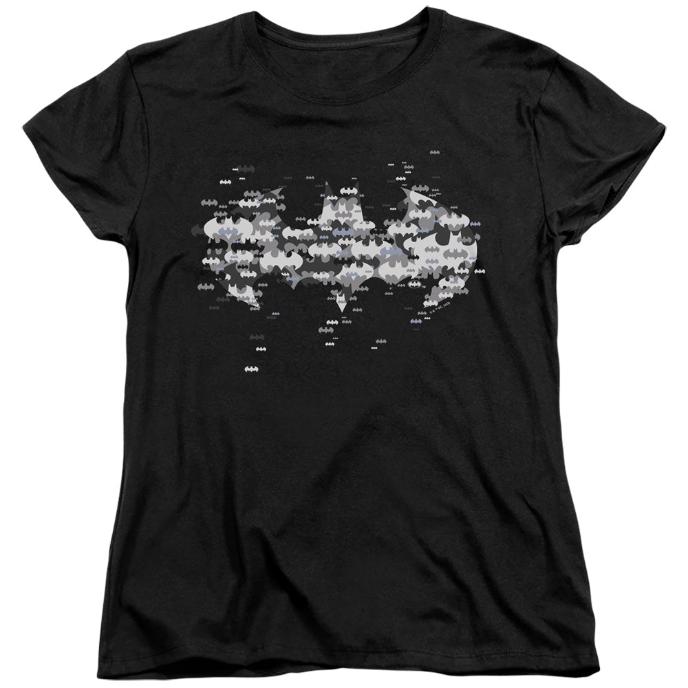 Batman Multi Bat Logo Womens T-Shirt