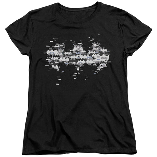 Batman Multi Bat Logo Womens T-Shirt