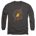 DC Comics Flash Busted Logo Long Sleeve T-Shirt