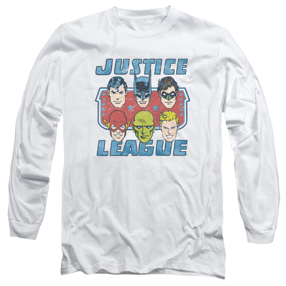DC Comics Faces Of Justice Long Sleeve T-Shirt