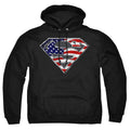 Superman All American Shield Black Pullover Hoodie