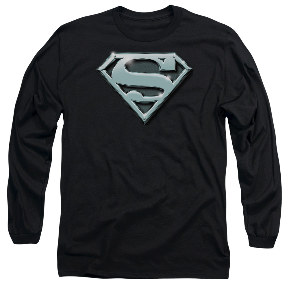 Superman Chrome Shield Long Sleeve T-Shirt