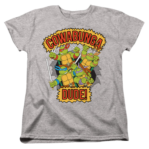 Teenage Mutant Ninja Turtles Cowabunga Dude Womens T-Shirt