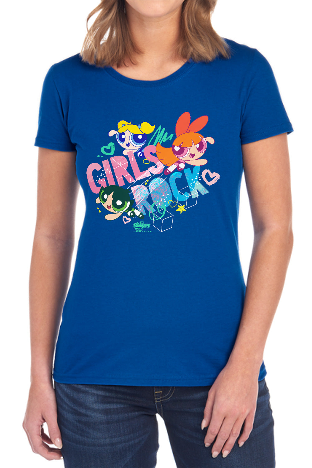 The Powerpuff Girls "Girls Rock" Womens T-Shirt