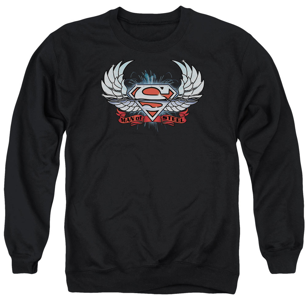 Superman Chrome Wings Shield Crewneck Sweatshirt