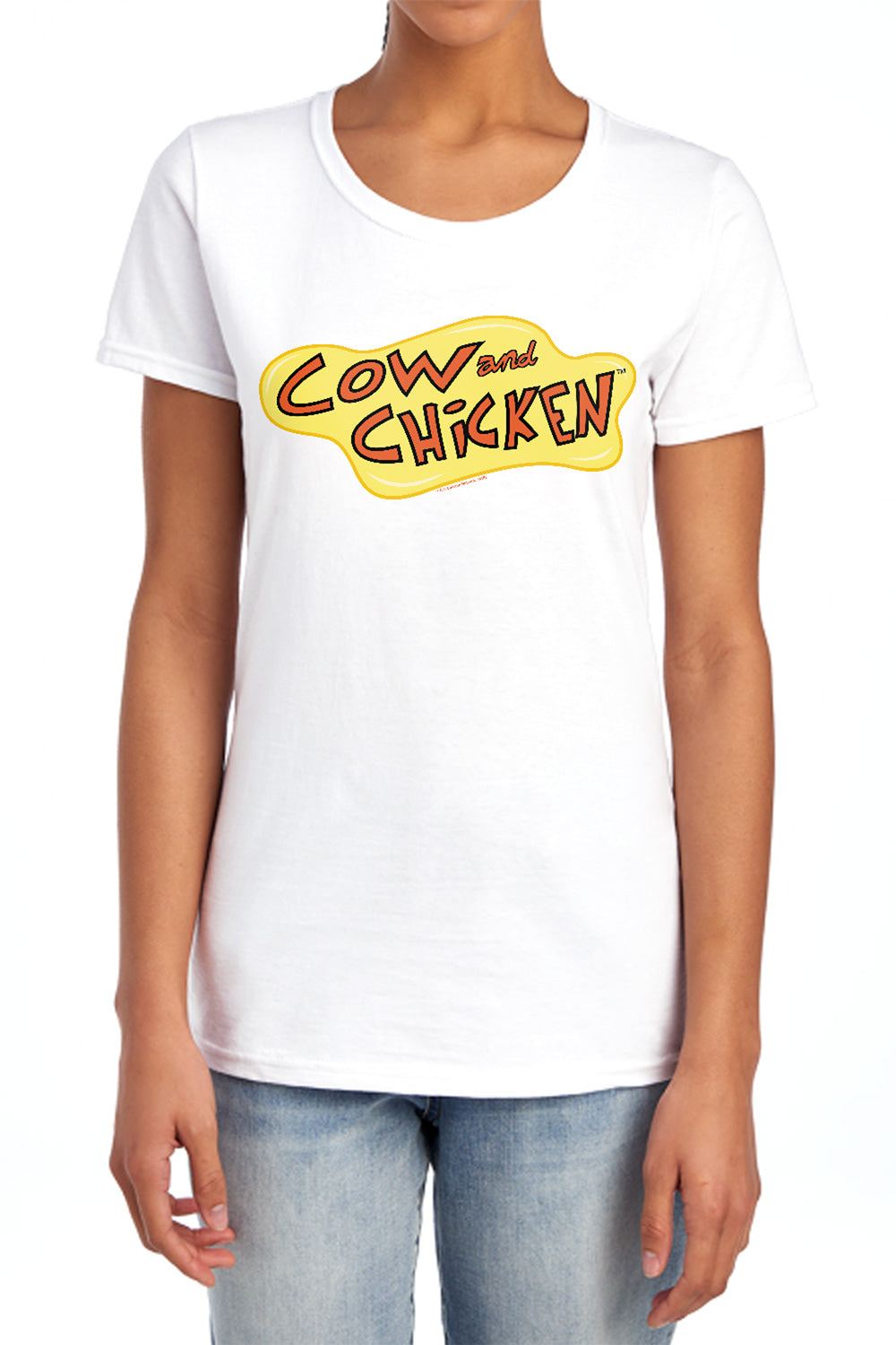 Cow and Chicken Cow Chicken Logo Womens T-Shirt