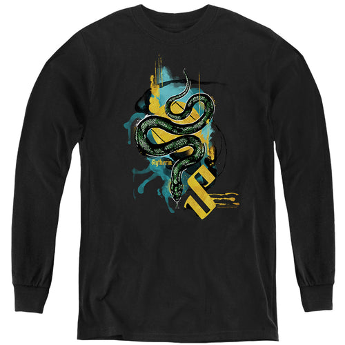 Harry Potter Urban Elegance Slytherin Snake Youth Long Sleeve T-Shirt