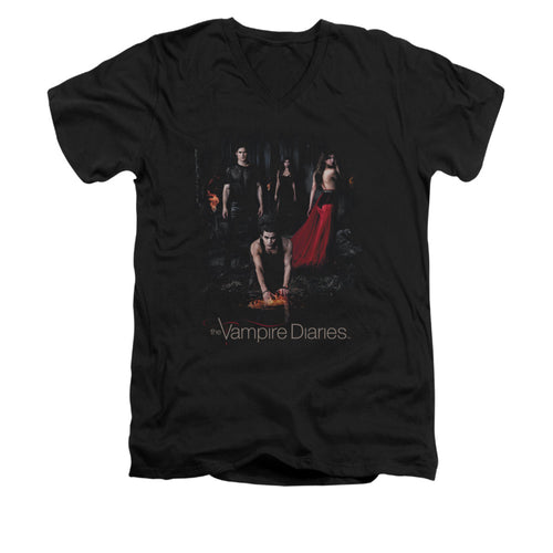 The Vampire Diaries Fire V-Neck T-Shirt