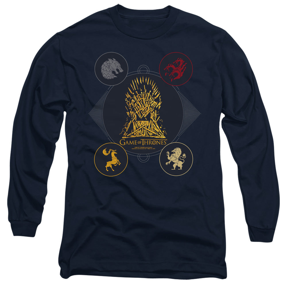 Game of Thrones 4 Houses 4 The Throne Long Sleeve T-Shirt