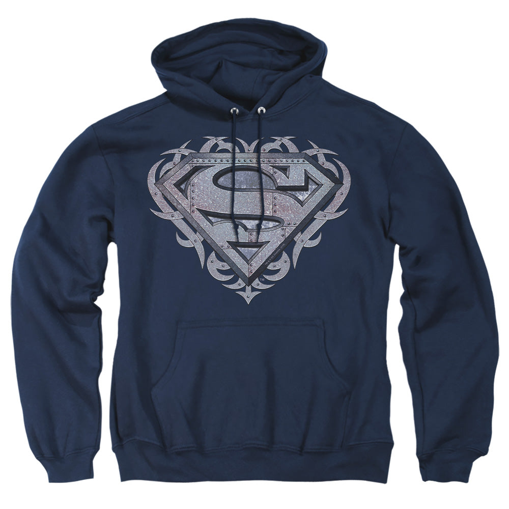 Superman Tribal Steel Shield Pullover Hoodie