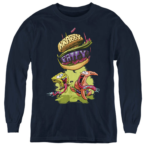 Spongebob Squarepants Krabby Patty From the Sky Youth Long Sleeve T-Shirt