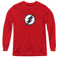 The Flash Jesse Quick Logo Youth Long Sleeve T-Shirt