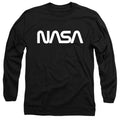 NASA Worm Logo Black Long Sleeve T-Shirt
