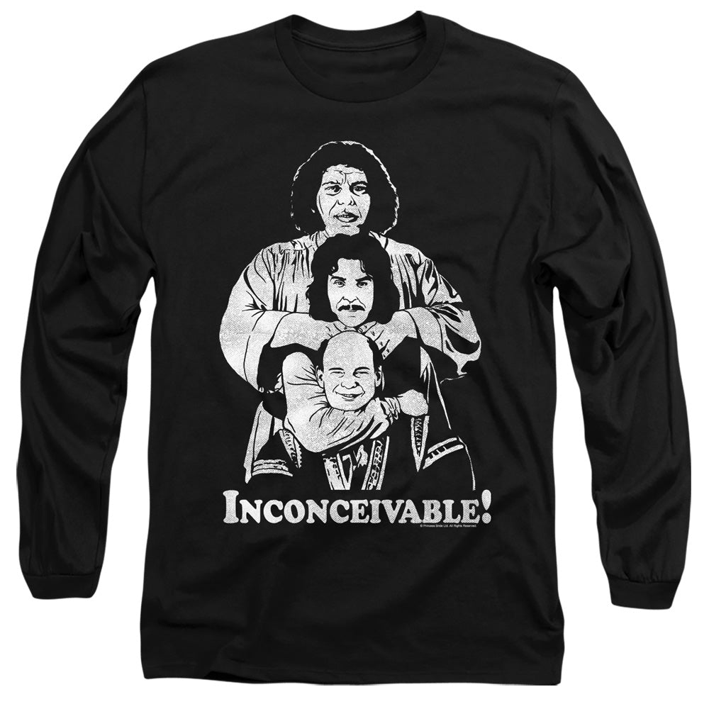 The Princess Bride Inconceivable Trio Black Long Sleeve T-Shirt