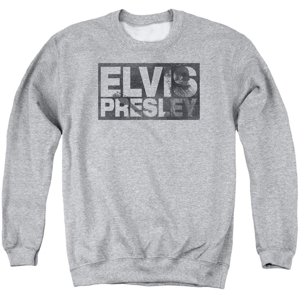 Elvis Presley Block Letters Crewneck Sweatshirt