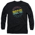 Beverly Hills 90210 Color Blend Logo Black Long Sleeve T-Shirt