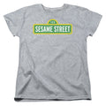 Sesame Street Logo Athletic Heather Womens T-Shirt