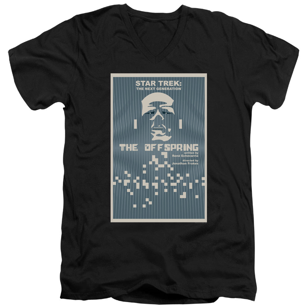 Star Trek The Offspring Black V-Neck T-Shirt