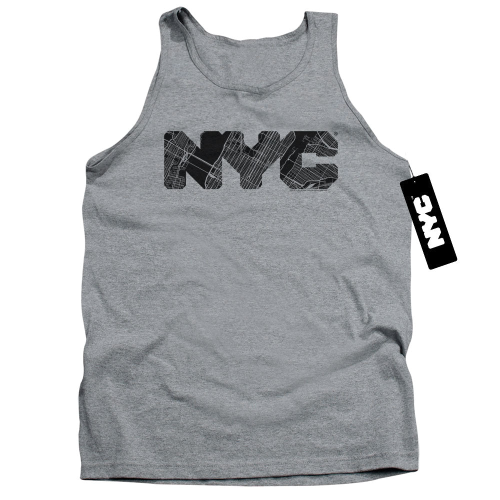 New York City Map Fill Tank Top