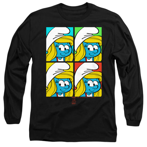 The Smurfs Smurfette Tiles Long Sleeve T-Shirt