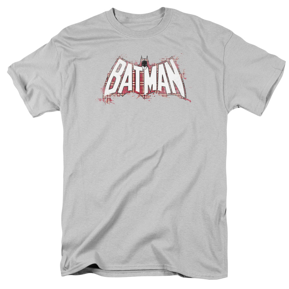 Batman Plaid Splat Logo T-Shirt