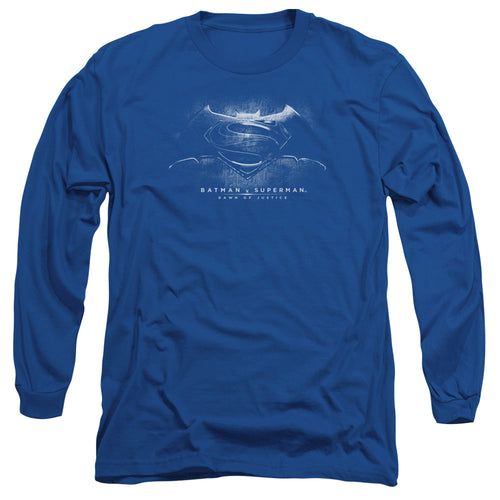 Batman v Superman Bw Logo Long Sleeve T-Shirt