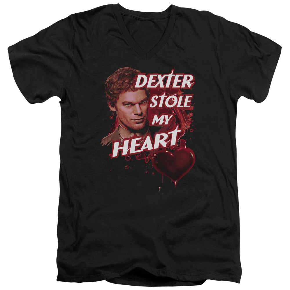 Dexter Bloody Heart V-Neck T-Shirt