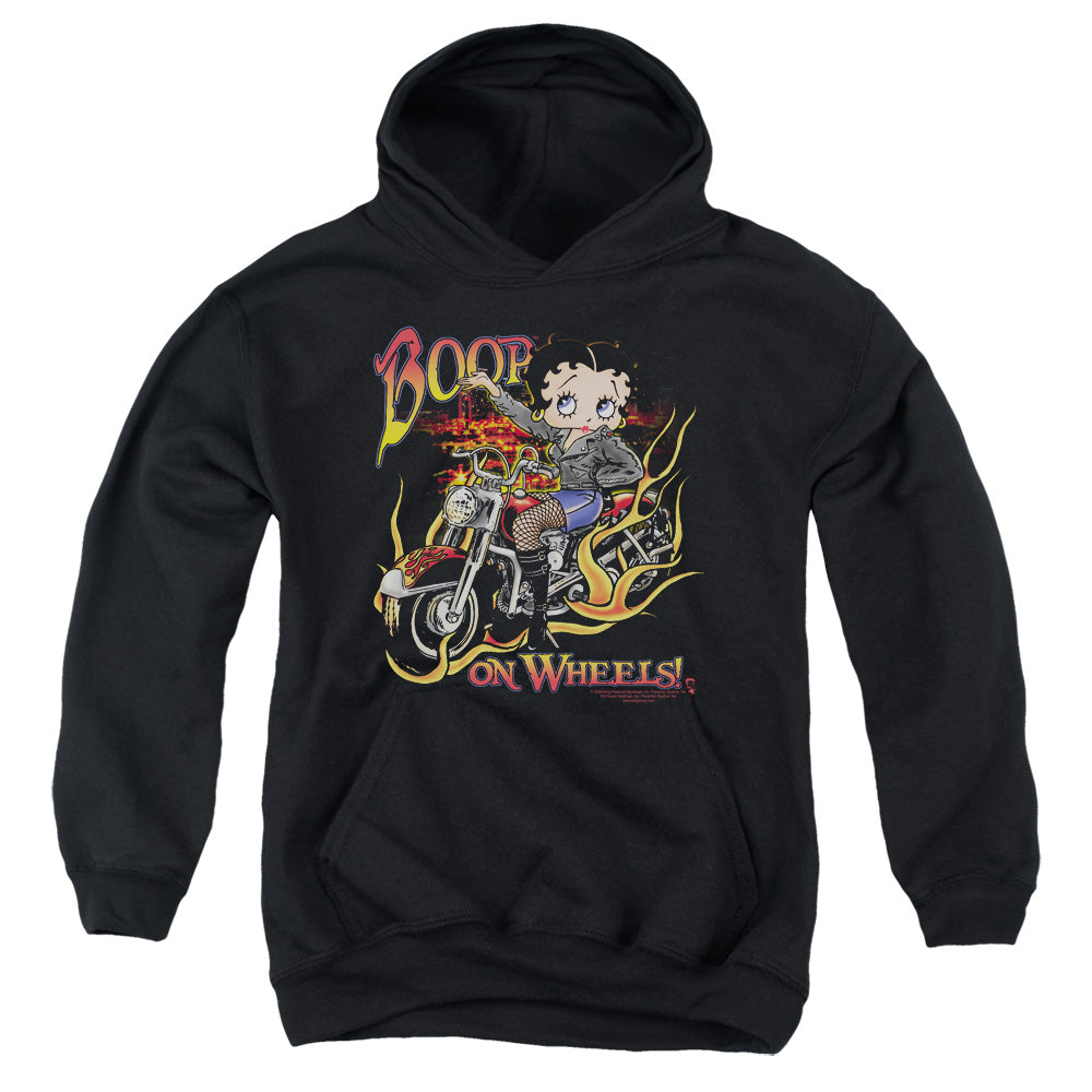 Betty Boop On Wheels Youth Hoodie