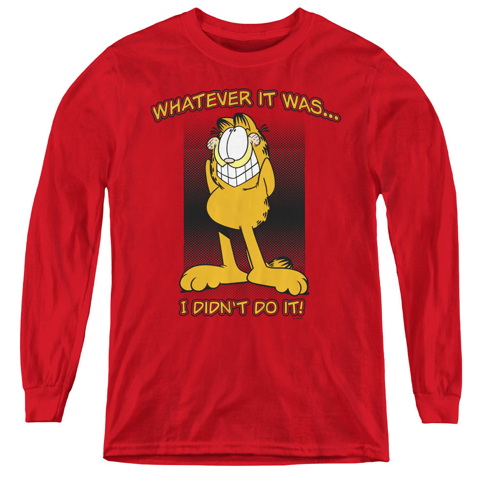Garfield I Didnt Do It Youth Long Sleeve T-Shirt