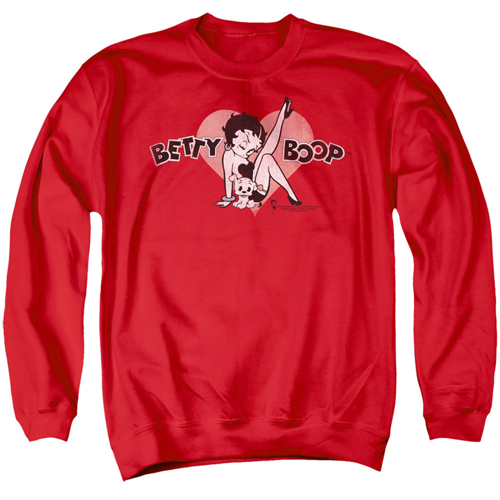 Betty Boop Vintage Cutie Pup Crewneck Sweatshirt