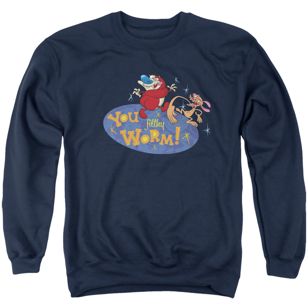 Ren and Stimpy You Filthy Worm! Crewneck Sweatshirt