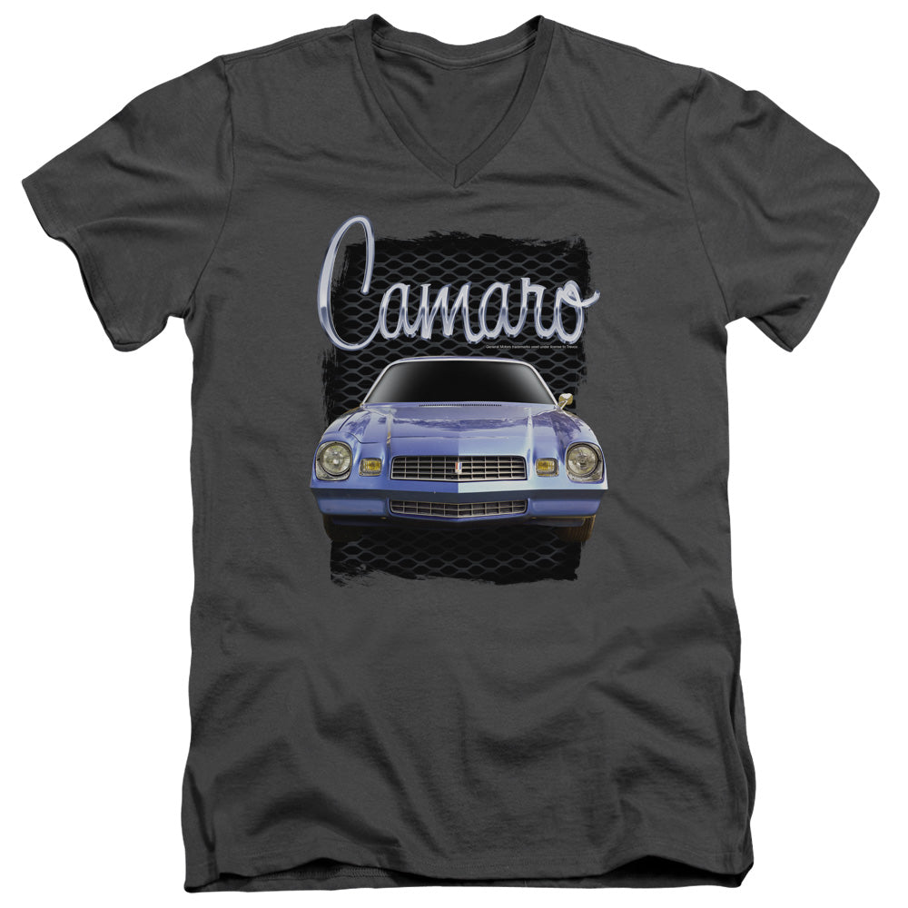 Chevy Yellow Camaro V-Neck T-Shirt